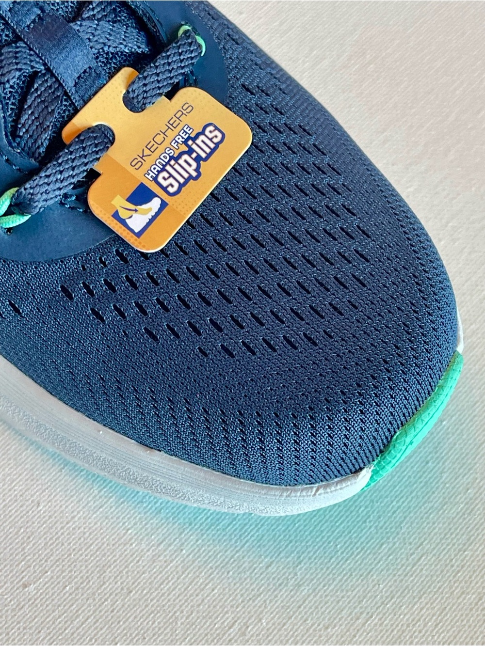 NEW SKECHERS ARCH FIT 2.0 EASY CHIC HANDS FREE SLIP-INS NAVY/TURQUOISE SIZE 8.5 - Picture 5 of 17